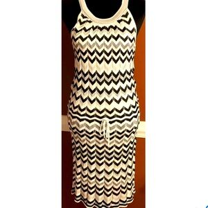 White House Black Market Chevron Print Sleeveless Dress Sz XL